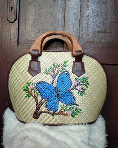 Hand-painted pandan bag