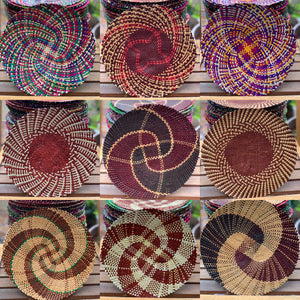 Handwoven sabutan placemats