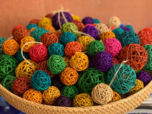 Load image into Gallery viewer, Christmas ornaments rattan balls
