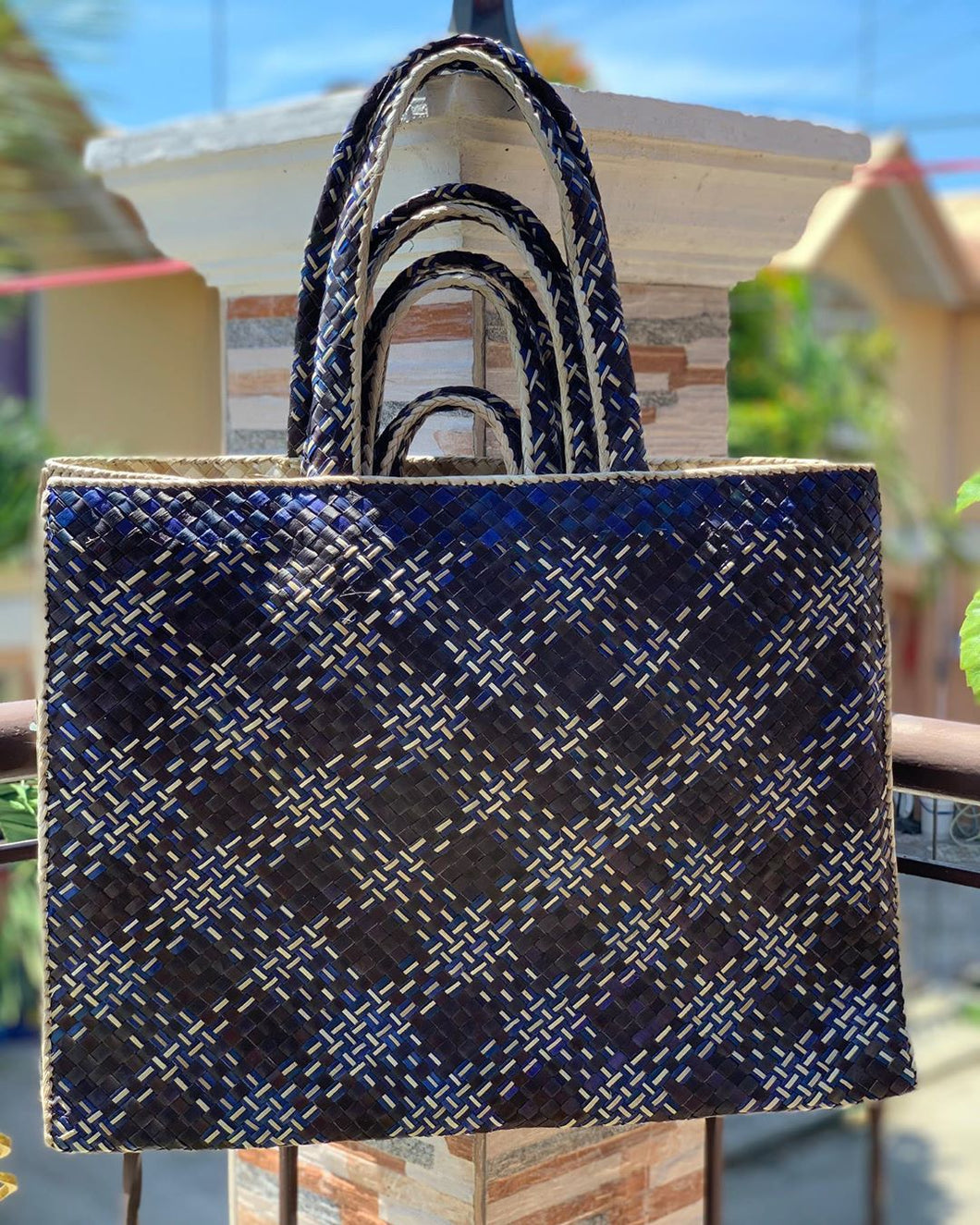 Set of 4 pandan bayong bags