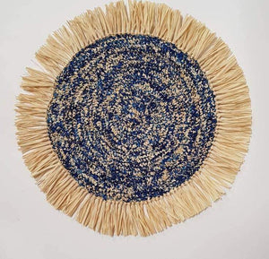38cm crocheted raffia placemats