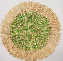 Load image into Gallery viewer, 38cm crocheted raffia placemats
