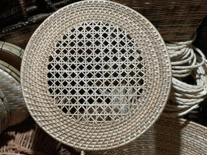 Rattan charger plates