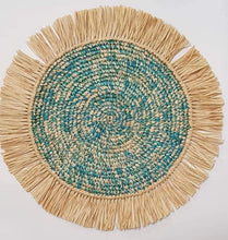 Load image into Gallery viewer, 38cm crocheted raffia placemats
