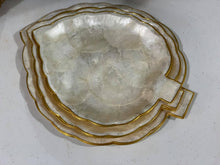 Load image into Gallery viewer, Set of three capiz plates/trays
