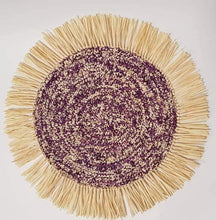 Load image into Gallery viewer, 38cm crocheted raffia placemats
