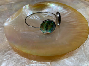 Shell stainless steel bangles