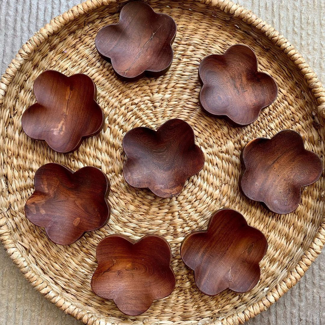 Wooden bowls made from hard wood