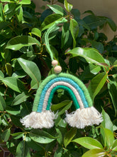 Load image into Gallery viewer, Macrame rainbow decorative hangers or car diffusers
