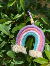 Load image into Gallery viewer, Macrame rainbow decorative hangers or car diffusers
