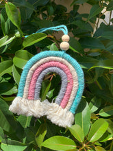 Load image into Gallery viewer, Macrame rainbow decorative hangers or car diffusers
