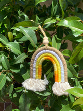 Load image into Gallery viewer, Macrame rainbow decorative hangers or car diffusers
