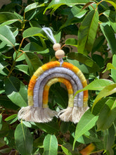 Load image into Gallery viewer, Macrame rainbow decorative hangers or car diffusers
