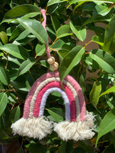 Load image into Gallery viewer, Macrame rainbow decorative hangers or car diffusers
