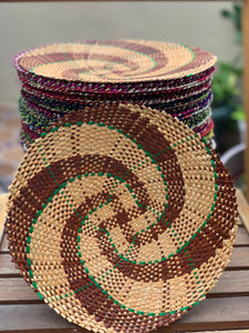 Handwoven sabutan placemats