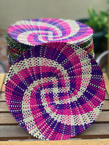 Handwoven sabutan placemats