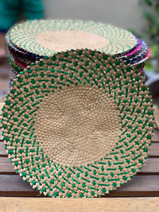 Handwoven sabutan placemats