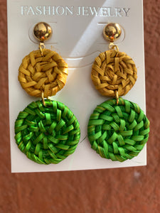 Rattan earrings