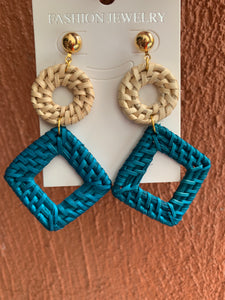 Rattan earrings