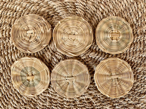 Round rattan pieces (4cm)