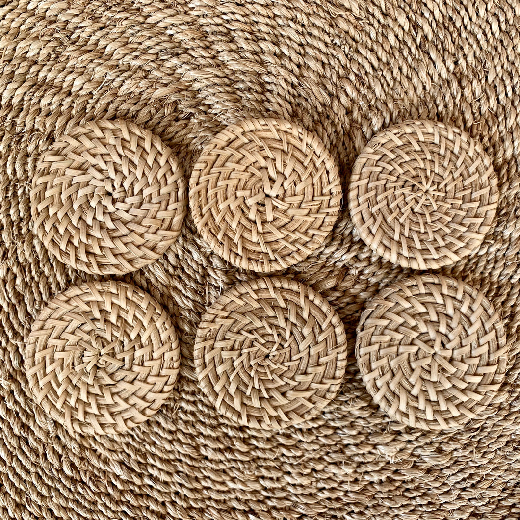 Round rattan pieces (5cm)