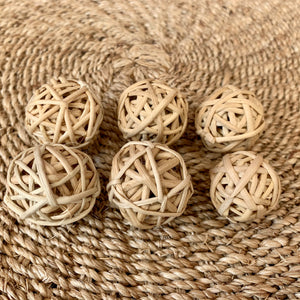 Ball rattan pieces (3cm)
