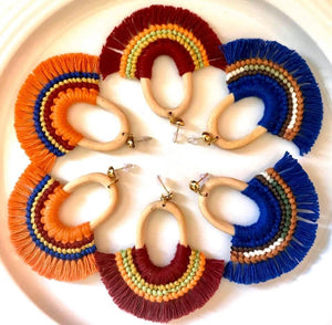 Macrame earrings - Claire's Handicrafts