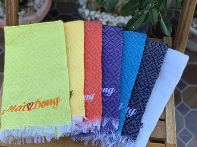 Personalized couple kitchen towels - Claire's Handicrafts