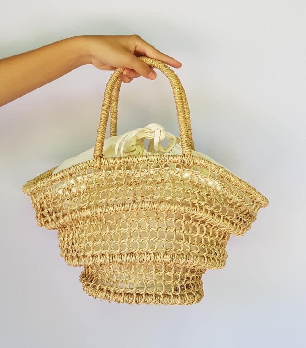 Collapsible abaca bags