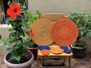 Dyed rattan placemats - Claire's Handicrafts
