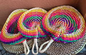 Colorful buri fans - Claire's Handicrafts