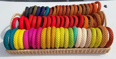 Colorful rattan bangles - Claire's Handicrafts
