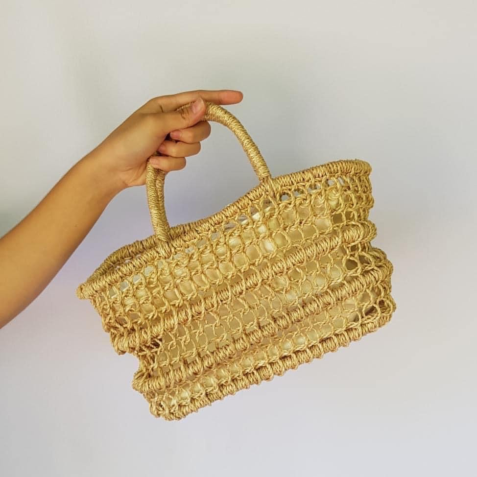 Collapsible abaca bags