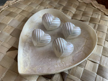 Load image into Gallery viewer, Heart-shaped silver mouth earrings - Claire&#39;s Handicrafts
