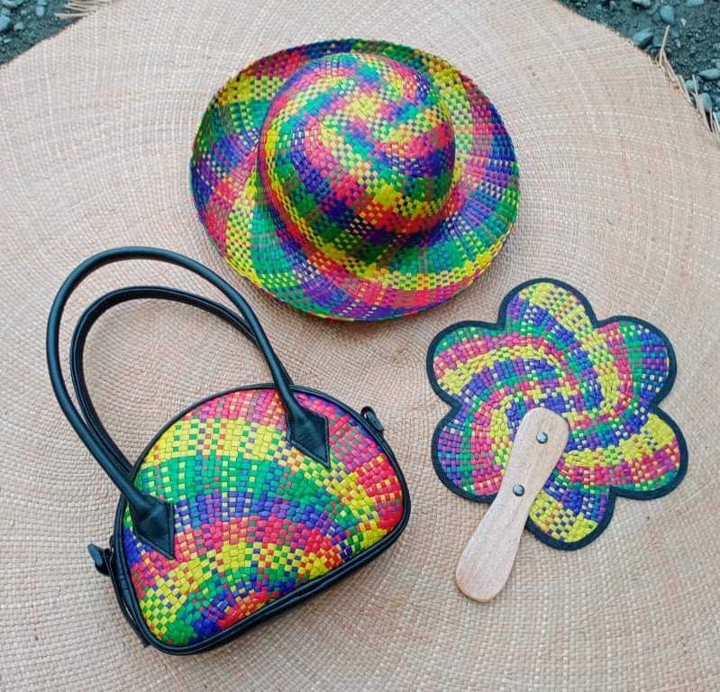 Sabutan kiddie set (bag + hand fan + hat)