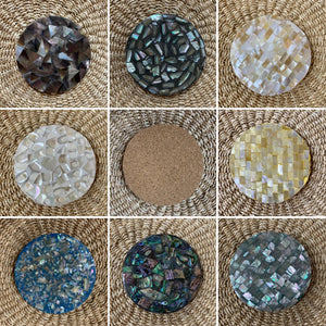 Mother of pearl coasters - Claire's Handicrafts