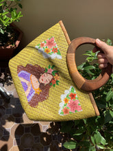 Load image into Gallery viewer, Hand-painted pandan bag - Claire&#39;s Handicrafts
